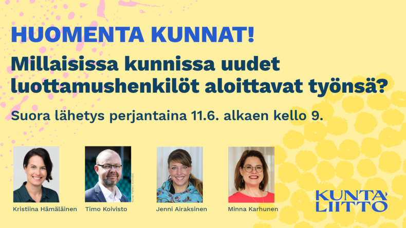 Huomenta kunnat -kuvituskuva.