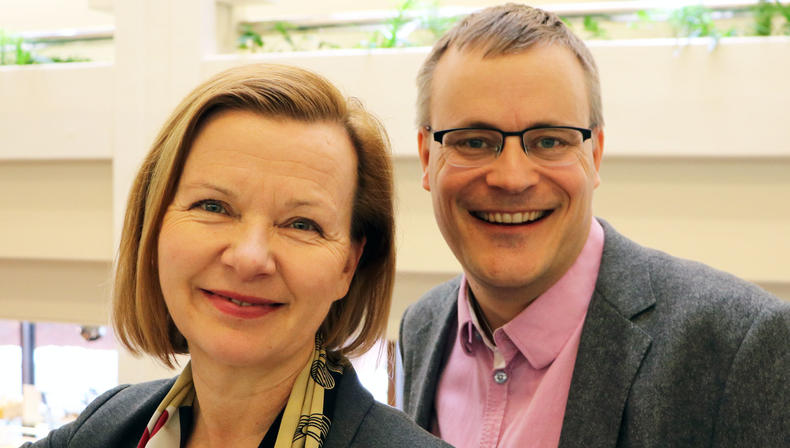 Outi Lehmijoki ja Mattias Lindroth