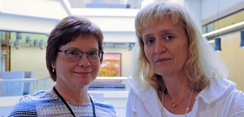 Marianne Pekola-Sjöblom ja Sirkka-Liisa Piipponen