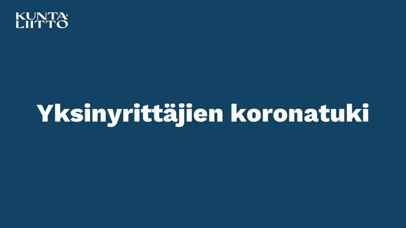 yksinyrittajien koronatuki